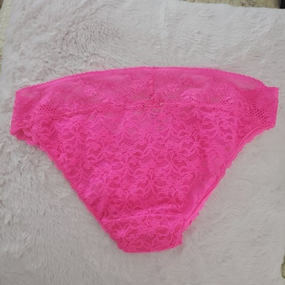 Aerie Lace Low Rise Cheeky Panty Limited Edition in Hot Pink - Picture 5 of 7